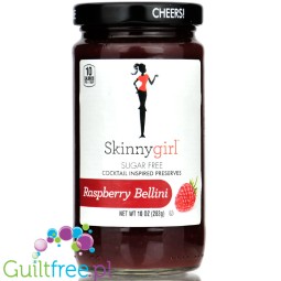 SkinnyGirl Raspberry Bellini Jam - dietetyczny malinowy dżem bez cukru z nutą szampana 58kcal