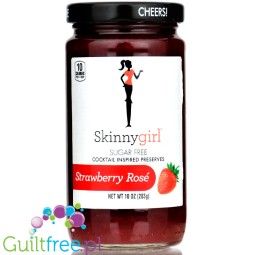 SkinnyGirl Strawberry Rosé Jam - bezcukrowy dżem truskawkowy z nutą różowego wina 58kcal