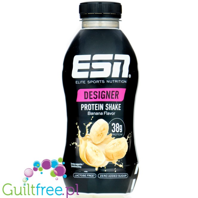 ESN Designer Protein Shake Banana - szejk proteinowy bez cukru, 38g białka, smak bananowy