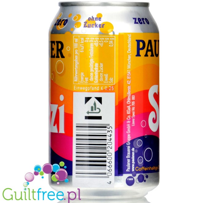 Paulaner Spezi Zero 330ml - radlerek bezalkoholowy, kofeinowa lemoniada pomarańczowa o smaku coli bez cukru i kalorii