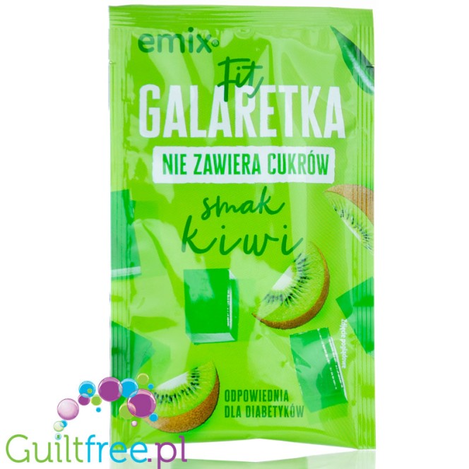 Emix Fit Galaretka Kiwi - galaretka bez cukru o smaku kiwi odpowiednia dla diabetyków
