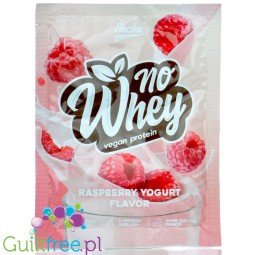 Rocka Nutrition NO WHEY Raspberry Yogurt 30g saszetka - wegańska odżywka białkowa 5 źródeł białka, smak Jogurt Malinowy