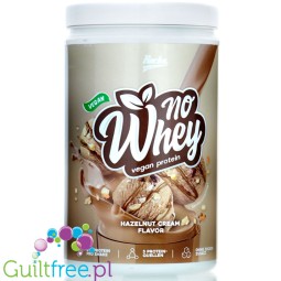 Rocka Nutrition NO WHEY Hazelnut Cream 1kg - wegańska odżywka białkowa 5 źródeł białka, bez  glutenu i orzechów