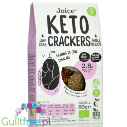 Joice Keto Crackers Chia Seeds 60g  - keto organic flax crackers