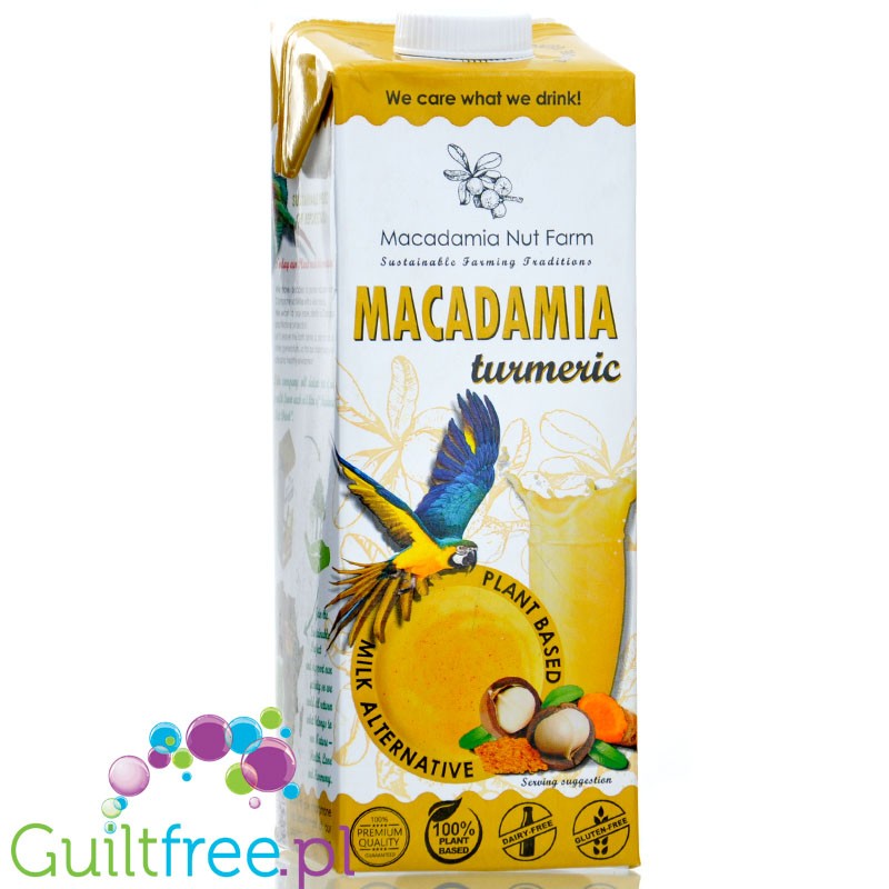 Macadamia Nut Farm Milk Turmeric 1L - vegetable macadamia milk, without sugar, soy and carrageenan