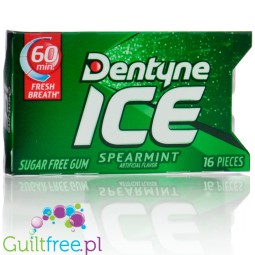 Dentyne Ice Spearmint  - guma do żucia bez cukru, Mięta