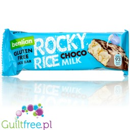 Benlian Rocky Rice Choco Milk 93 kcal - bezglutenowy baton z brązowego ryżu w mlecznej czekoladzie