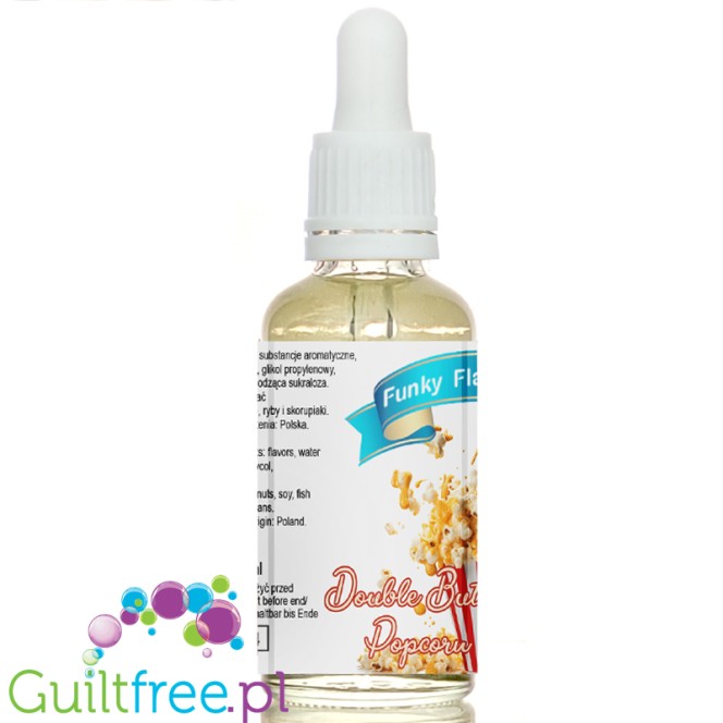 Funky Flavors Sweet Double Butter Popcorn sugar and calorie free flavor drops