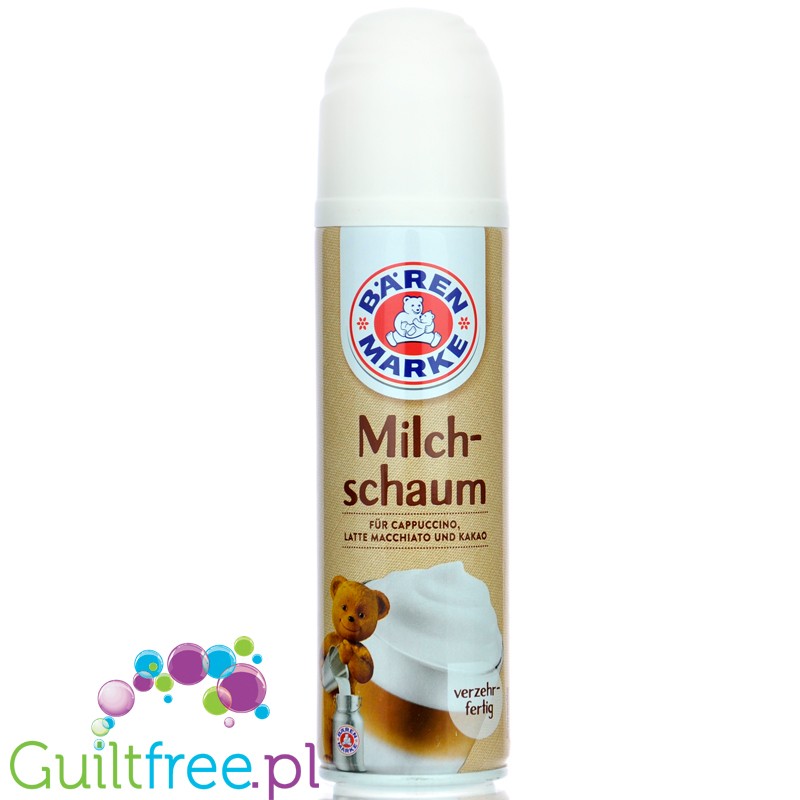 Bärenmarke Milchschaum 1,3% tłuszczu - mleczna pianka do kawy w spray'u a la bita śmietana 53kcal