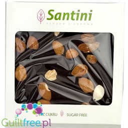 Santini czekolada ciemna z migdałami z ksylitolem, 72% kakao
