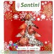 Santini Christmas, sugar free milk chocolate with strwberry and coconut