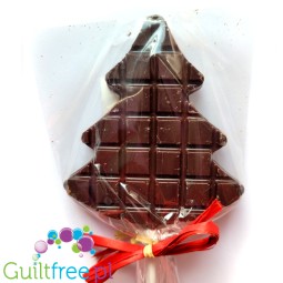 Santini Christmas Tree - gluten-free, dairy-free dark chocolate lollipop with no added sugar and xylitol
