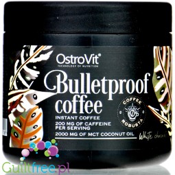 Ostrovit Bulletproof Coffee White Chocolate - keto kawa kuloodporna bulletproof coffee z MCT 100% Arabica, Biała Czekolada