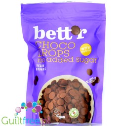 Bett'r Baking Chocolate Chips - kropelki wegańskiej czekolady bez cukru słodzone tylko erytrolem