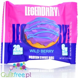 Legendary Foods Protein Sweet Roll Wild Berry - proteinowe zawijane ciacho owocowe bez cukru 20g białka