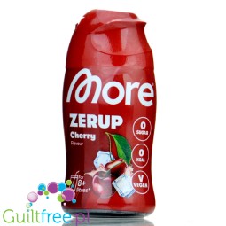 More Nutrition Zerup Cherry na 8L - skoncentrowany syrop do wody bez cukru i kalorii, Wiśnia