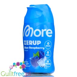 More Nutrition Zerup Blue Raspberry na 8L - skoncentrowany syrop do wody bez cukru i kalorii, Malina