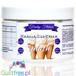 Funky Flavors Splash Vanilla Ice Cream 200g low calorie sugar free, high fiber powdered food flavoring