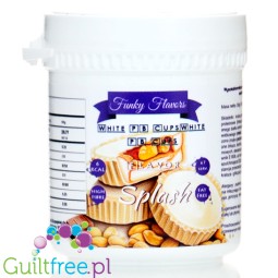 Funky Flavors Splash White PB Cup 50g  low calorie sugar free, high fiber powdered food flavoring