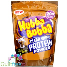 Wrigley's Hubba Bubba Clear Whey Protein Cola - odżywka proteinowa 20g białka w 87kcal