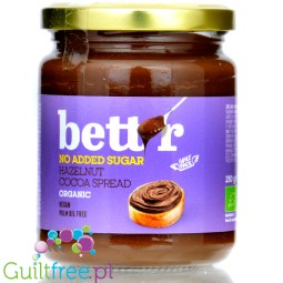 Bett'r Hazelnut Cocoa Spread - sugar-free chocolate-hazelnut cream with erythritol