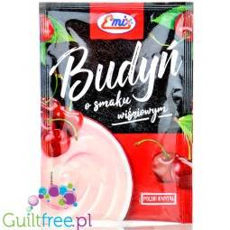 Emix Cherry 40g - sugar free instant pudding mix powder