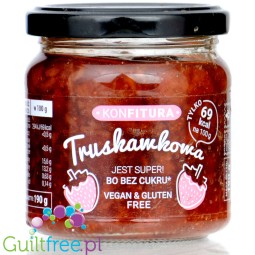 Devaldano sugar free strawberry preserves without added sugar and with no sweeteners