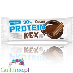 MaxSport Protein Kex Cocoa - bezglutenowy wafelek proteinowy 33% białka, Czekoladowy