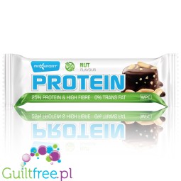 MaxSport Protein Bar Nut  - baton proteinowy 15g białka & 264kcal, Orzechy Ziemne & Polewa Kakaowa
