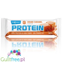 MaxSport Protein Bar Grand Caramel  - baton proteinowy 15g białka & 245kcal, Karmelowy w polewie Kakaowej