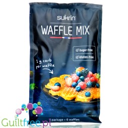 Sukrin Waffle Mix - mix do bezglutenowych naleśników proteinowych bez cukru, 1g węglowodanów
