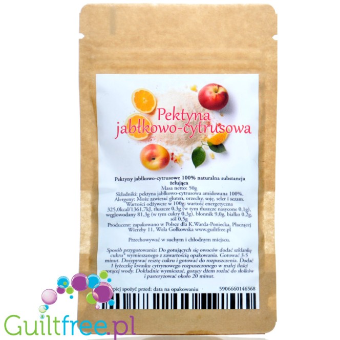 Apple-citrus pectins 50g, 100% natural gelling agent