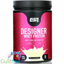 ESN Designer Whey White Chocolate 908g - WPI, WPH i WPC, odżywka białkowa o smaku Białej Czekolady