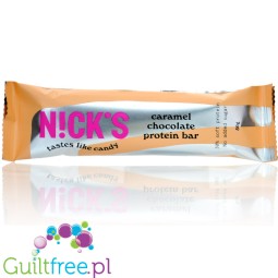 N!ck's Nicks Caramel Chocolate Protein Bar 190 kcal - no added sugar, gluten & palm oil free keto protein bar