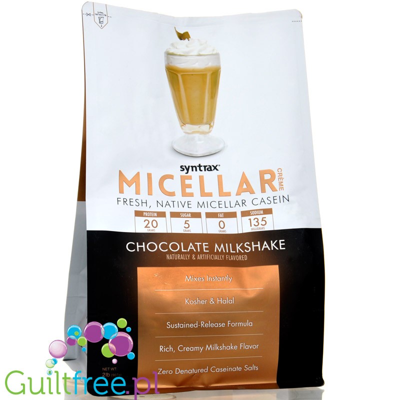 Syntrax Micellar Crème Chocolate - odżywka białkowa, natywna kazeina micelarna o smaku czekoladowym