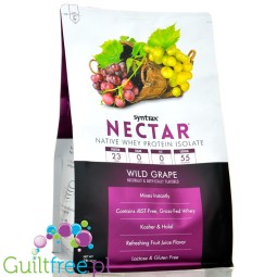 Syntrax Nectar Wild Grape WPI - odżywka białkowa bez cukru i bez tłuszczu, 23g białka & 100kcal