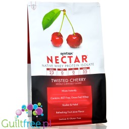 Syntrax Nectar Twisted Cherry WPI - odżywka białkowa bez cukru i bez tłuszczu, 23g białka & 90kcal