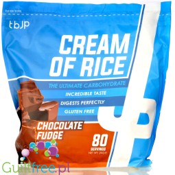 TBJP Cream of Rice, Chocolate Fudge 2kg - kleik ryżowy bez cukru, regeneracyjny posiłek treningowy, Czekoladowa Krówka