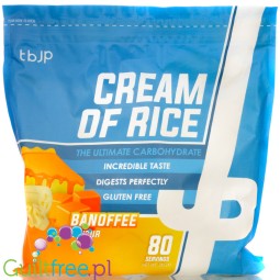 TBJP Cream of Rice, Banoffee 2kg - kleik ryżowy bez cukru, regeneracyjny posiłek treningowy, Banan & Tofi