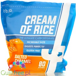 TBJP Cream of Rice, Salted Caramel 2kg - kleik ryżowy bez cukru, regeneracyjny posiłek treningowy, Solony Karmel