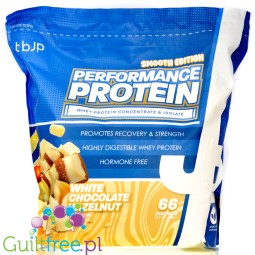 TBJP Performance Protein Whey & Isolate White Chocolate Hazelnut 2kg - odżywka białkowa WPC & WPI, smak  Białe Bueno