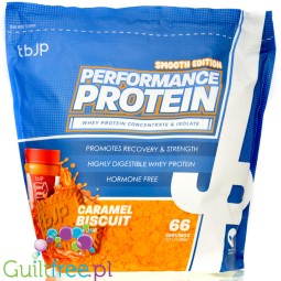 TBJP Performance Protein Whey & Isolate Caramel Biscuit 2kg - odżywka białkowa WPC & WPI, smak Herbatnik Karmelizowany