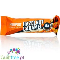 NJIE ProPud Hazelnut Caramel - szwedzki baton proteinowy bez cukru i oleju palmowego, 16g białka