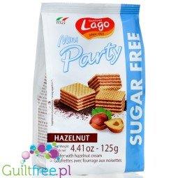 Lago Mini Party Hazelnut - wafle z kremem laskowo-kakaowym bez dodatku cukru