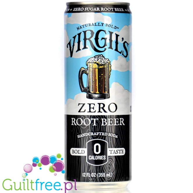 Virgil's Zero Root Beer - naturalne piwo korzenne zero kalorii bez cukru ze stewią i erytrolem