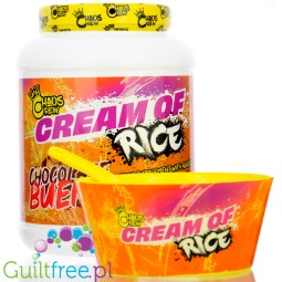 Chaos Crew Cream of Rice Chocolate Bueno 1,8kg - kleik ryżowy bez cukru, posiłek treningowy, Super Mleczna Czekolada