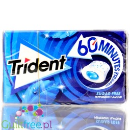 Trident 60 Minutes Peppermint sugar free chewing gum with xylitol