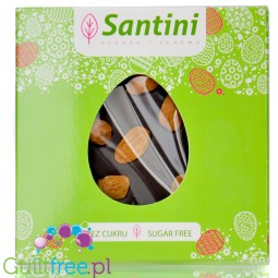 Santini Wielkanoc - czekolada ciemna z migdałami z ksylitolem, 72% kakao