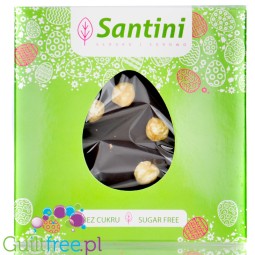 Santini Wielkanoc - ciemna czekolada z ksylitolem i orzechami laskowymi 80g