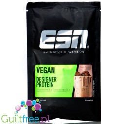 ESN Vegan Designer Protein, Dark Cookies - wegańska odżywka o smaku Ciemnych Ciasteczek, saszetka 35g